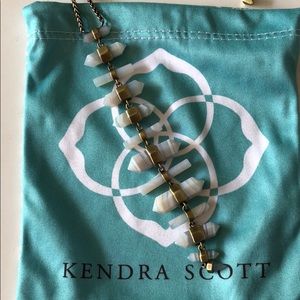 Kendra Scott Samantha Necklace - Gold/White